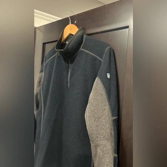 Kuhl Size Medium Men's Revel 1/4 Zip Pullover Sweater - Picture 2 of 4